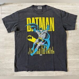 Men's KITH Batman Classic khm032742-001 Vintage Tee Black T-Shirt Size L Large